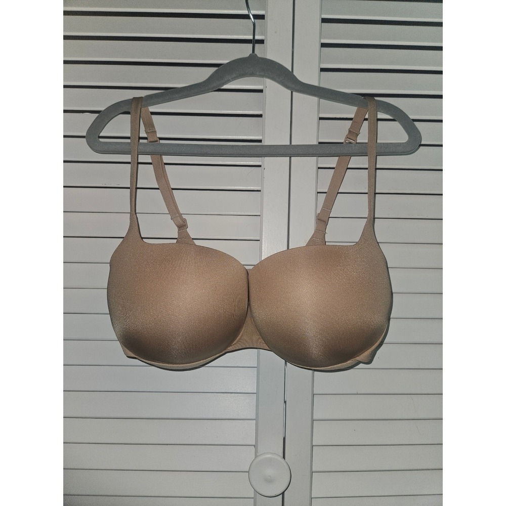 Skims Fits Everybody T-Shirt Bra Tan Beige Underwire Size 32D